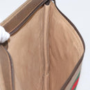 GUCCI GG Supreme Web Sherry Line Bag PVC Beige Gold 89 20 003 Auth ki6586A-16
