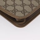 GUCCI GG Supreme Web Sherry Line Bag PVC Beige Gold 89 20 003 Auth ki6586A-8
