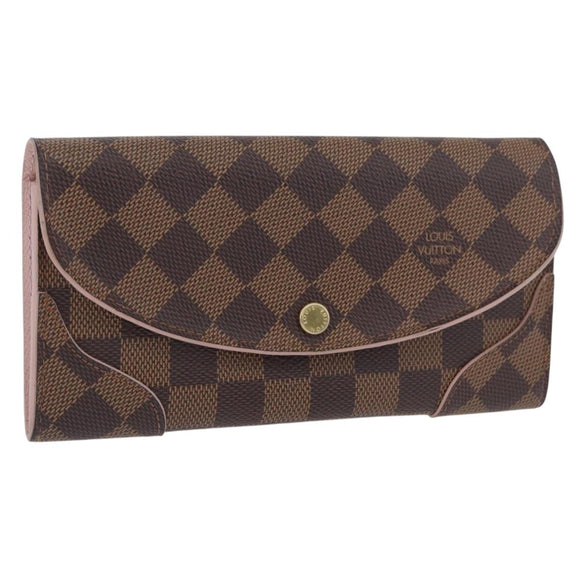 LOUIS VUITTON Damier Ebene Portefeuille Kaisa Long Wallet N61227 LV Auth ki6593