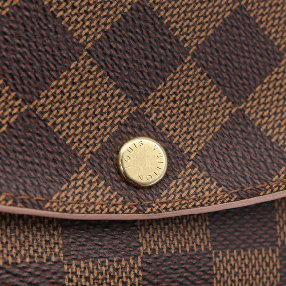 LOUIS VUITTON Damier Ebene Portefeuille Kaisa Long Wallet N61227 LV Auth ki6593