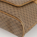 GUCCI Micro GG Supreme Tote Bag PVC Beige Gold Auth ki6597-9