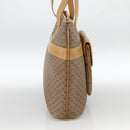 GUCCI Micro GG Supreme Tote Bag PVC Beige Gold Auth ki6597-3