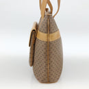 GUCCI Micro GG Supreme Tote Bag PVC Beige Gold Auth ki6597-4