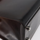 Salvatore Ferragamo Gancini Bag Patent leather 2way Black Silver Auth ki6599-16