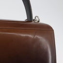 Salvatore Ferragamo Gancini Bag Patent leather 2way Black Silver Auth ki6599-3