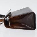 Salvatore Ferragamo Gancini Bag Patent leather 2way Black Silver Auth ki6599-5