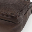 BOTTEGA VENETA INTRECCIATO Shoulder Bag Leather Brown 189225 Auth ki6600-14