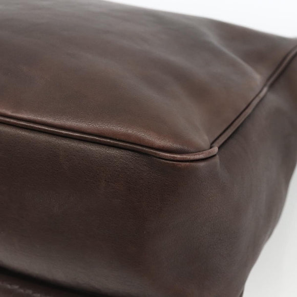 BOTTEGA VENETA INTRECCIATO Shoulder Bag Leather Brown 189225 Auth ki6600
