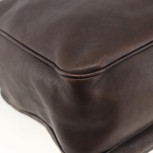 BOTTEGA VENETA INTRECCIATO Shoulder Bag Leather Brown 189225 Auth ki6600