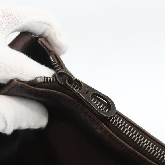 BOTTEGA VENETA INTRECCIATO Shoulder Bag Leather Brown 189225 Auth ki6600