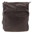 BOTTEGA VENETA INTRECCIATO Shoulder Bag Leather Brown 189225 Auth ki6600-13