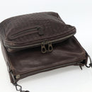 BOTTEGA VENETA INTRECCIATO Shoulder Bag Leather Brown 189225 Auth ki6600-6