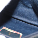 GUCCI GG Supreme Sherry Line Hand Bag PVC Navy Gold Red 41 02 079 Auth ki6604-23
