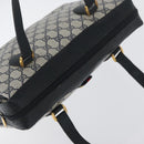 GUCCI GG Supreme Sherry Line Hand Bag PVC Navy Gold Red 41 02 079 Auth ki6604-6