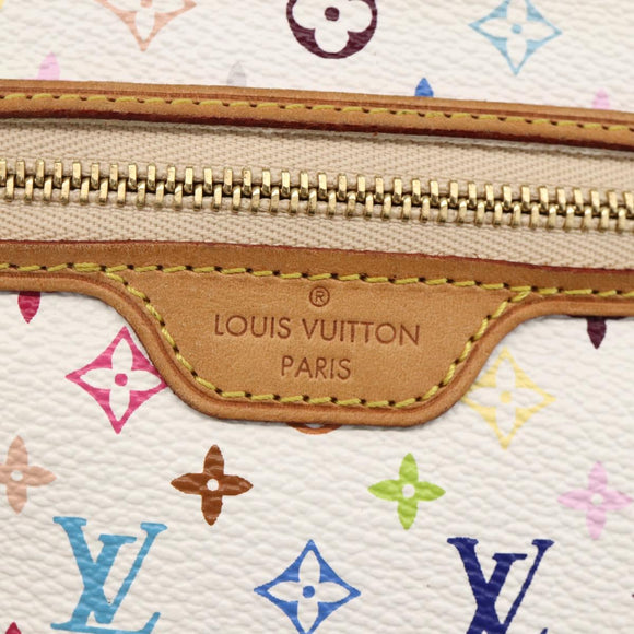 LOUIS VUITTON Monogram Multicolor Pochette MM Buideltje Wit M60028 LV Auth ki6606A