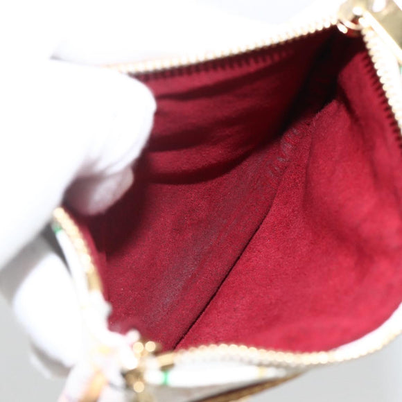 LOUIS VUITTON Monogram Multicolor Pochette MM Buideltje Wit M60028 LV Auth ki6606A