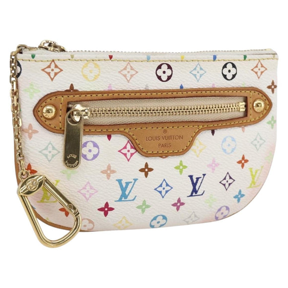 LOUIS VUITTON Monogram Multicolor Pochette MM Buideltje Wit M60028 LV Auth ki6606A
