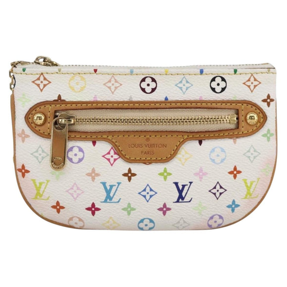 LOUIS VUITTON Monogram Multicolor Pochette MM Buideltje Wit M60028 LV Auth ki6606A