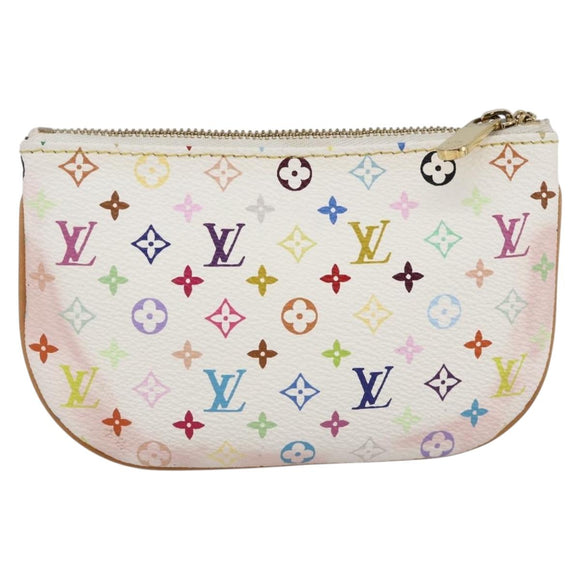 LOUIS VUITTON Monogram Multicolor Pochette MM Buideltje Wit M60028 LV Auth ki6606A
