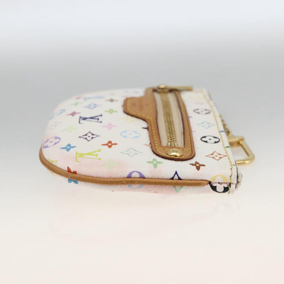 LOUIS VUITTON Monogram Multicolor Pochette MM Buideltje Wit M60028 LV Auth ki6606A