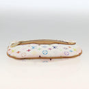 LOUIS VUITTON Monogram Multicolor Pochette MM Buideltje Wit M60028 LV Auth ki6606A-8