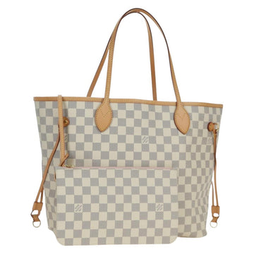LOUIS VUITTON Damier Azur Neverfull MM Tote Bag N41605 LV Auth ki6609SAV