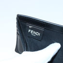 FENDI Zucca Canvas Wallet Black Brown Auth ki6612V-14