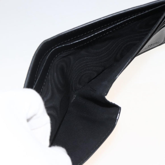 FENDI Zucca Canvas Wallet Black Brown Auth ki6612V
