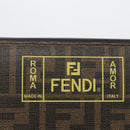 FENDI Zucca Canvas Langbörse Schwarz Braun Auth ki6613V-17