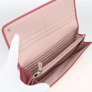 PRADA Long Wallet Safiano leather Pink Silver Auth ki6614-9