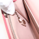 PRADA Long Wallet Safiano leather Pink Silver Auth ki6614-22