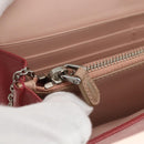 PRADA Long Wallet Safiano leather Pink Silver Auth ki6614-23