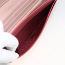 PRADA Long Wallet Safiano leather Pink Silver Auth ki6614-26