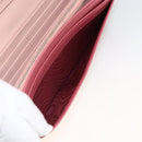 PRADA Long Wallet Safiano leather Pink Silver Auth ki6614-27