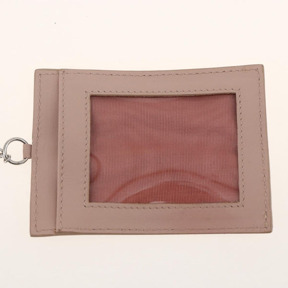 PRADA Long Wallet Safiano leather Pink Silver Auth ki6614