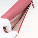 PRADA Long Wallet Safiano leather Pink Silver Auth ki6614-30