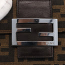 FENDI Zucca Canvas Geldbörse Schwarz Braun Auth ki6616V-17