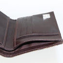 FENDI Zucca Canvas Geldbörse Schwarz Braun Auth ki6616V-19