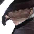 FENDI Zucca Canvas Geldbörse Schwarz Braun Auth ki6616V-21