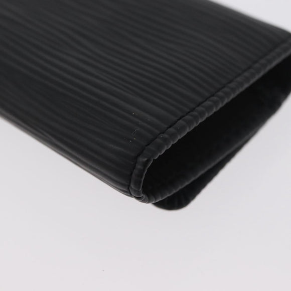 LOUIS VUITTON Epi Multicles 4 Schlüsselmäppchen Schwarz M63822 LV Auth ki6617