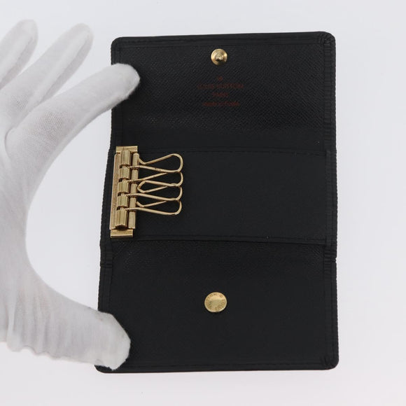 LOUIS VUITTON Epi Multicles 4 Key Case Black M63822 LV Auth ki6617