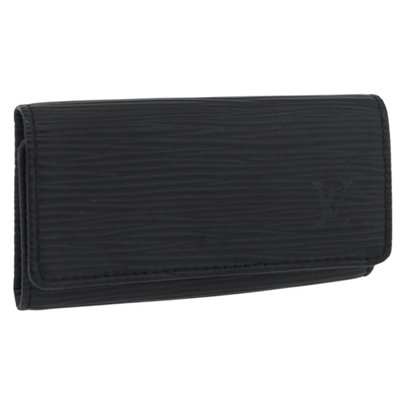 LOUIS VUITTON Epi Multicles 4 Schlüsselmäppchen Schwarz M63822 LV Auth ki6617