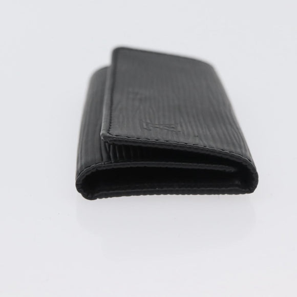 LOUIS VUITTON Epi Multicles 4 Schlüsselmäppchen Schwarz M63822 LV Auth ki6617