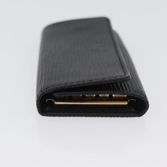 LOUIS VUITTON Epi Multicles 4 Schlüsselmäppchen Schwarz M63822 LV Auth ki6617