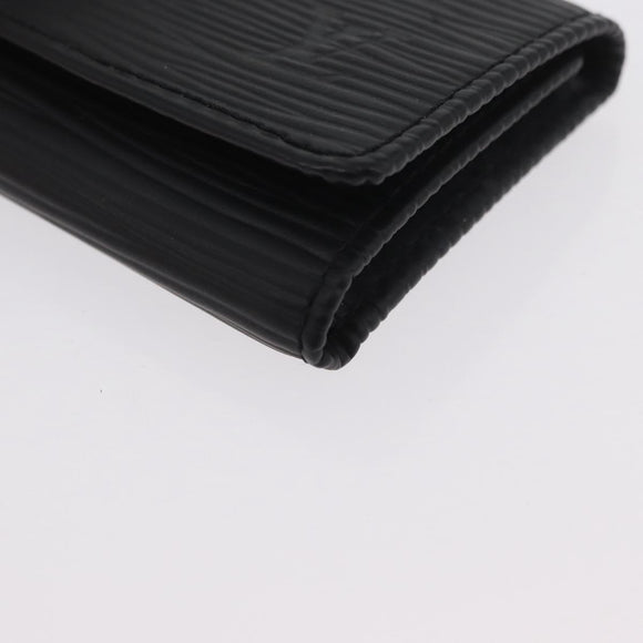 LOUIS VUITTON Epi Multicles 4 Schlüsselmäppchen Schwarz M63822 LV Auth ki6617