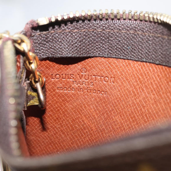 LOUIS VUITTON Monogram Pochette Cles Coin Purse M62650 LV Auth ki6619