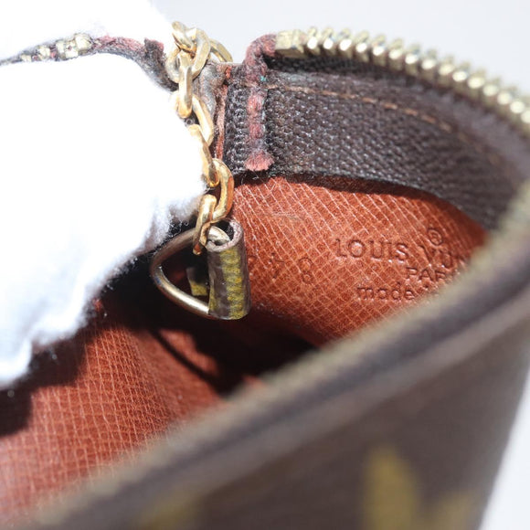 LOUIS VUITTON Monogram Pochette Cles Coin Purse M62650 LV Auth ki6619