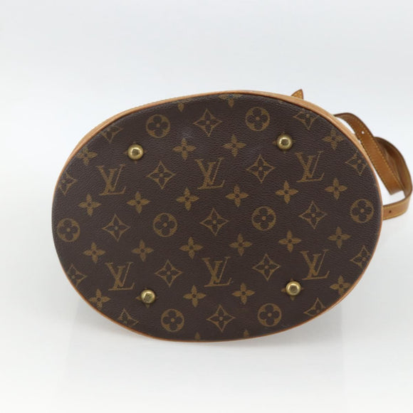 LOUIS VUITTON Monogram Bucket GM Shoulder Bag M42236 LV Auth ki6621