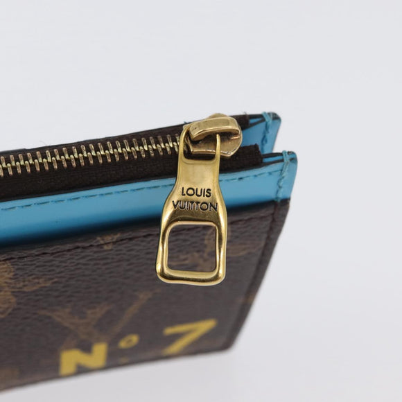 LOUIS VUITTON Virgil Abloh No. 7 Coin Card Holder Card Case M81256 Auth ki6622V