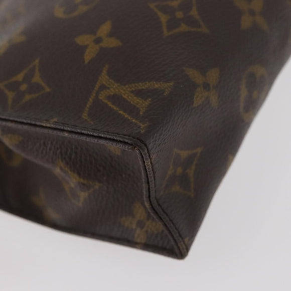 LOUIS VUITTON Monogram Poche Toilette 19 Pouch M47544 LV Auth ki6623